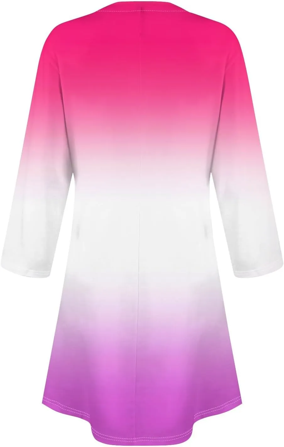 3/4 Sleeve Dress for Women T-Shirt Dresses Casual Crewneck Loose fit Swing Tunic Dresses Fall