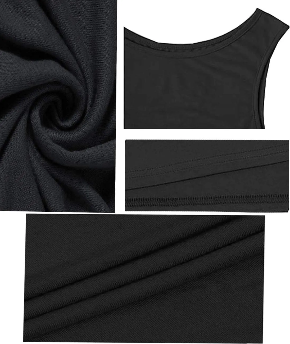 BEUFRI Sundress for Women Summer Casual Sleeveless Swing T Shirt Dresses Beach Cover up Tank Dress with Pockets