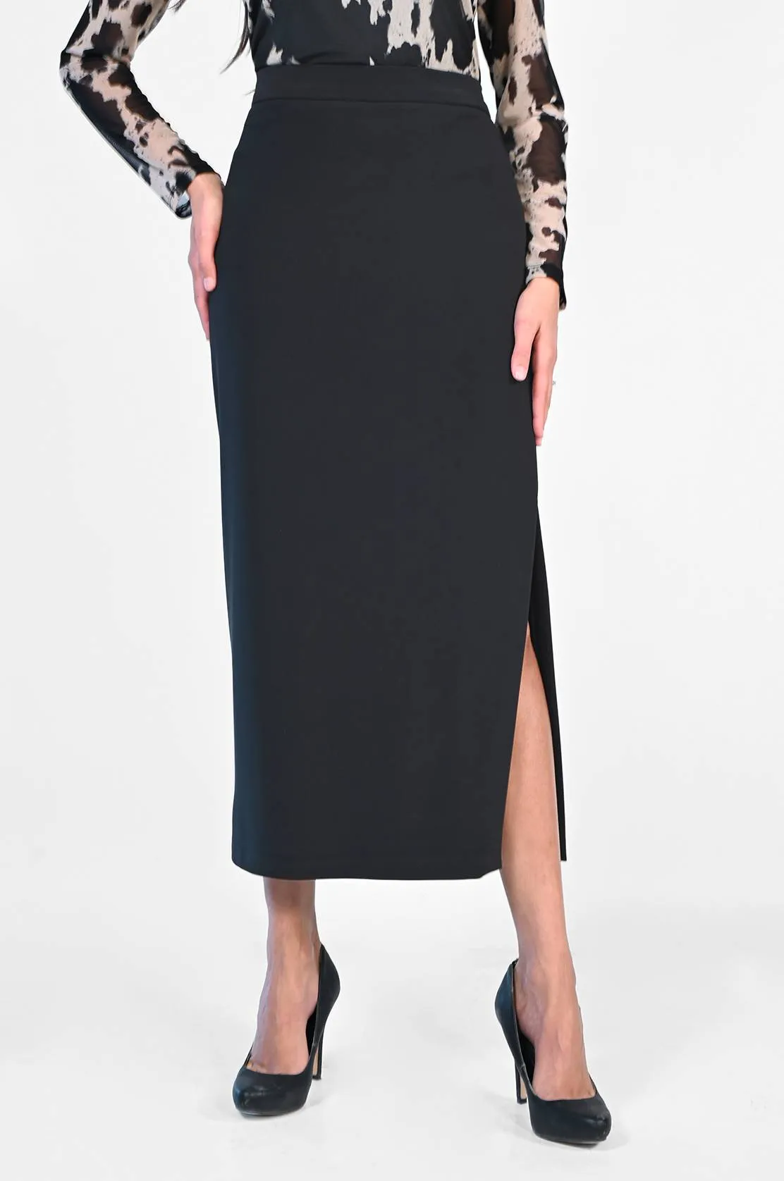 BRISTOL BLACK LONG SKIRT STYLE - FRANK LYMAN 223042