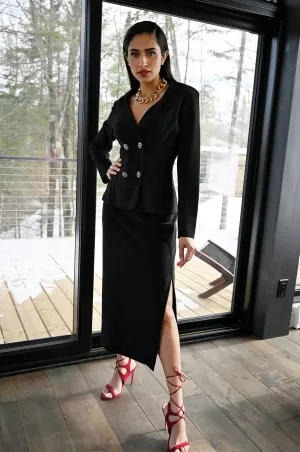 BRISTOL BLACK LONG SKIRT STYLE - FRANK LYMAN 223042