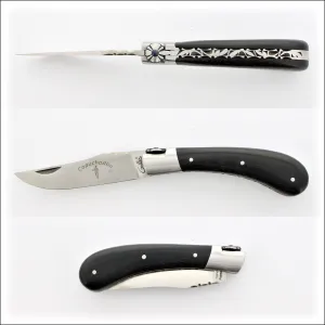 Capuchadou 10 cm Guilloche Ebony Handle