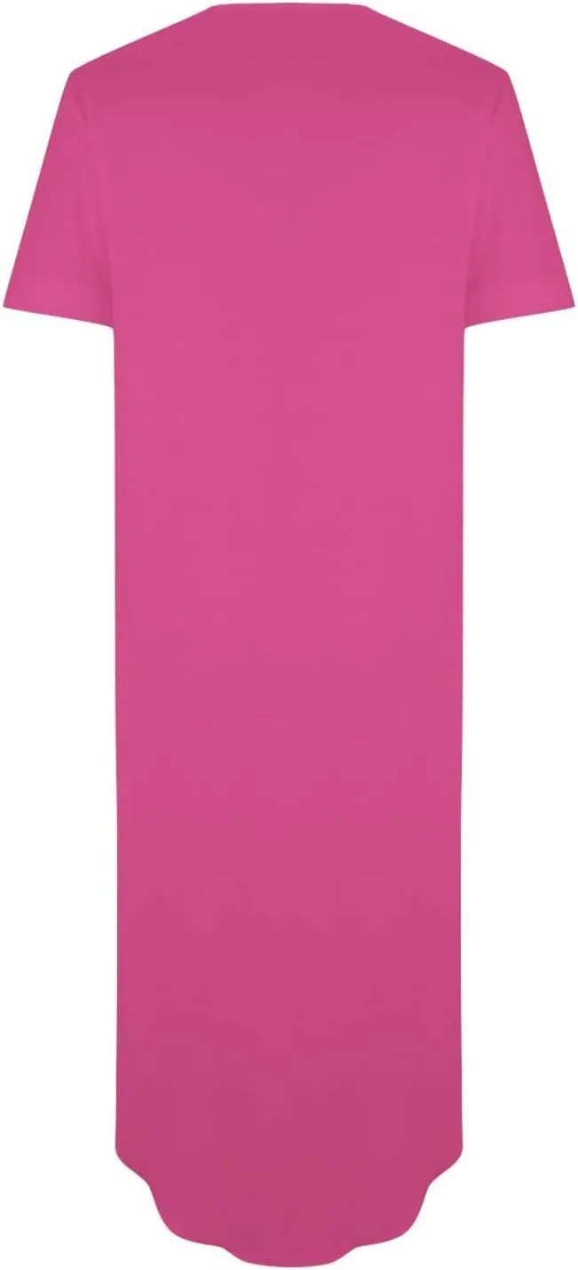 Casual Dresses for Women Summer Short Sleeve T-Shirt Dress Swing A Line Beach Vacation Sundresses with Pockets