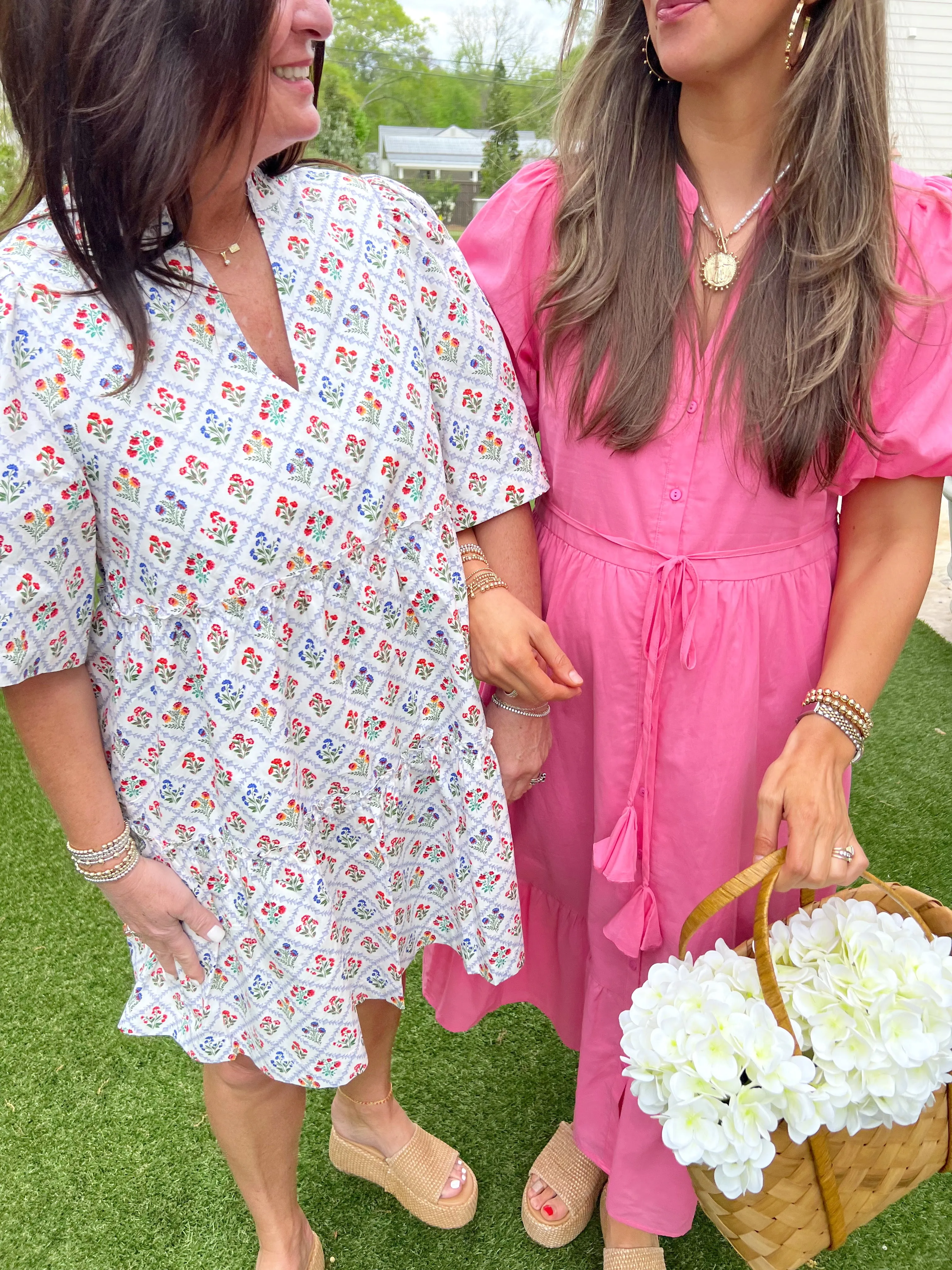 Dixie Split Neck Shift Dress
