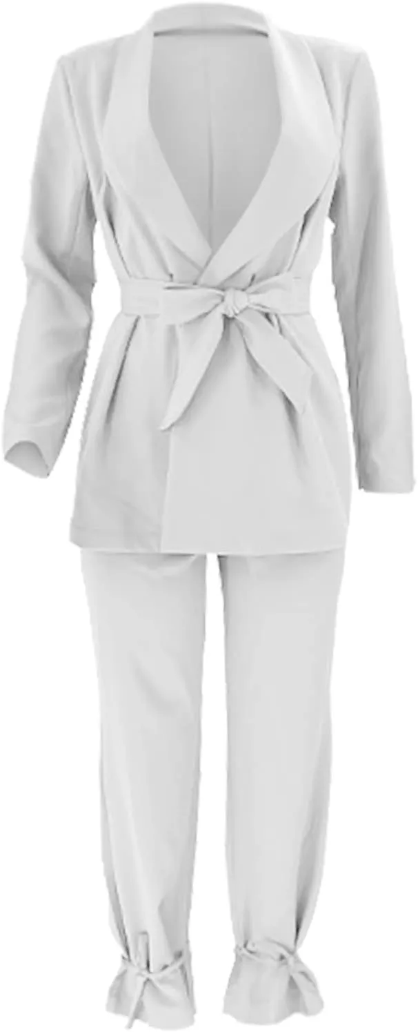 Dressy Pant Suits for Women Elegant Oversized Blazer and Suit Pants Set Causal Wedding Guests Prom Business Suits