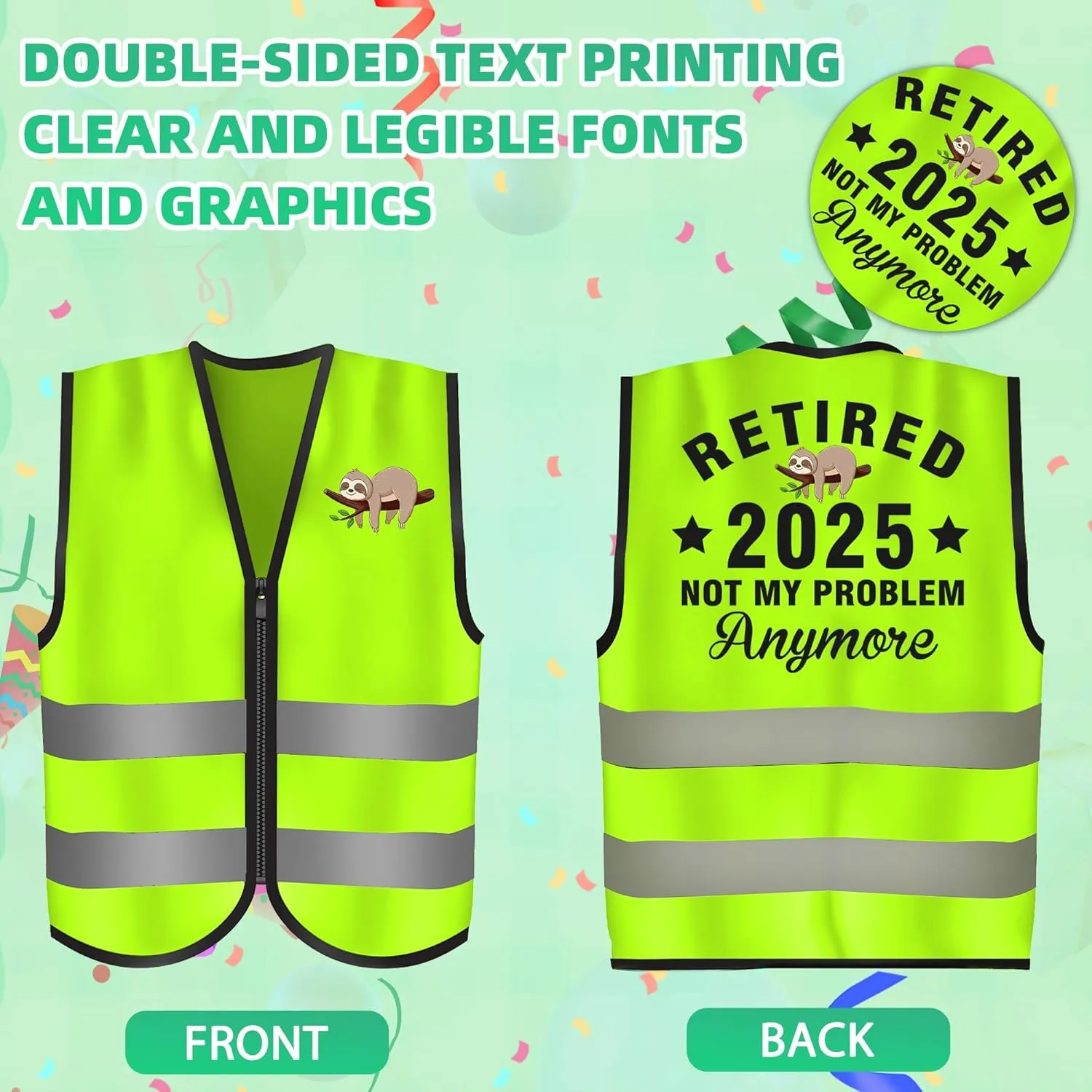 Funny Birthday Gifts for Men - Birthday Party Decorations Vests for Men Women Happy Birthday Presents
