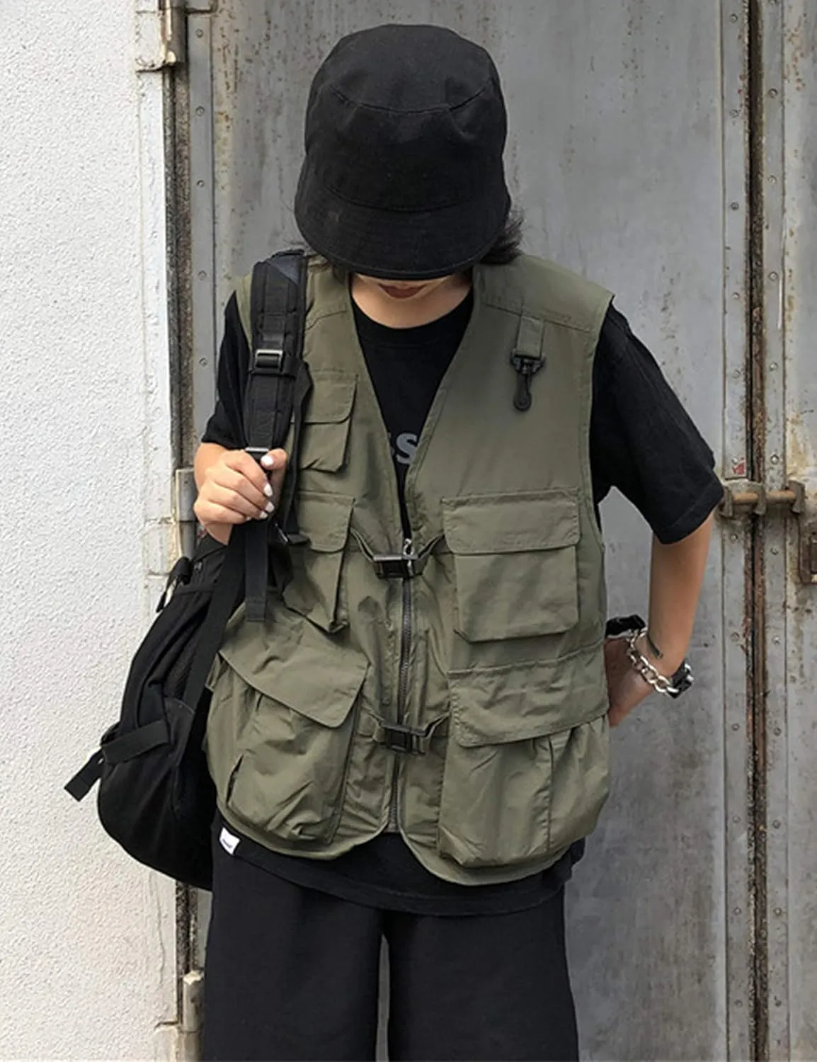 Gihuo Womens Travel Vest Fashion Outdoor Fishing Vest Summer Hiking Safari Photo Vests with Multi Pockets