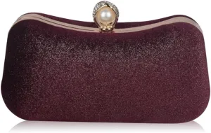 Glitter Clutch Sparkly Sequins Handbag Shoulder Bridal Wedding Purse Elegant Crossbody Velvet Evening for Women