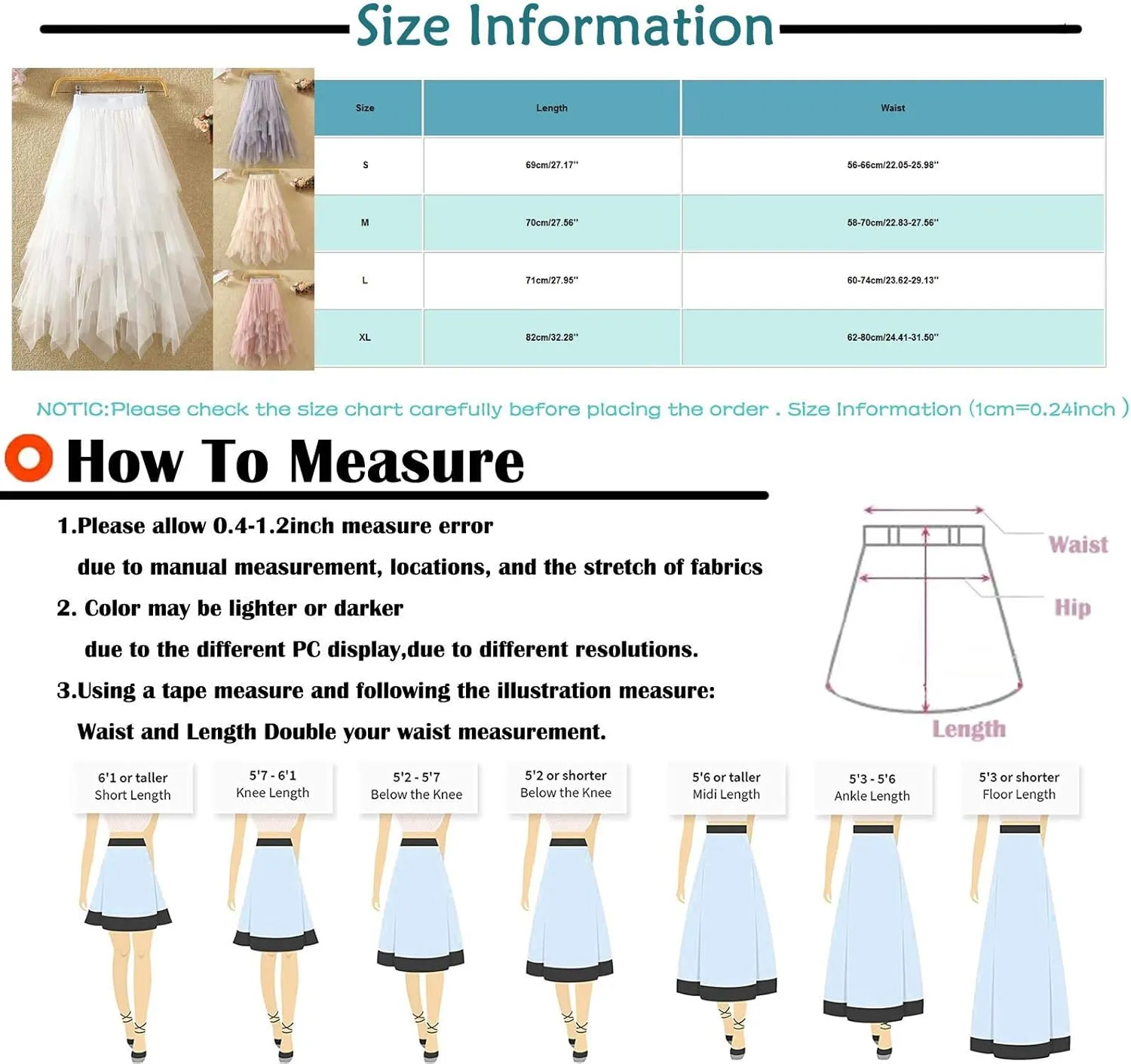 High Waisted Skirts for Women Flowy A-Line Maxi Length Bohemian Casual Skirt with Elastic Waist and Tiered Ruffles