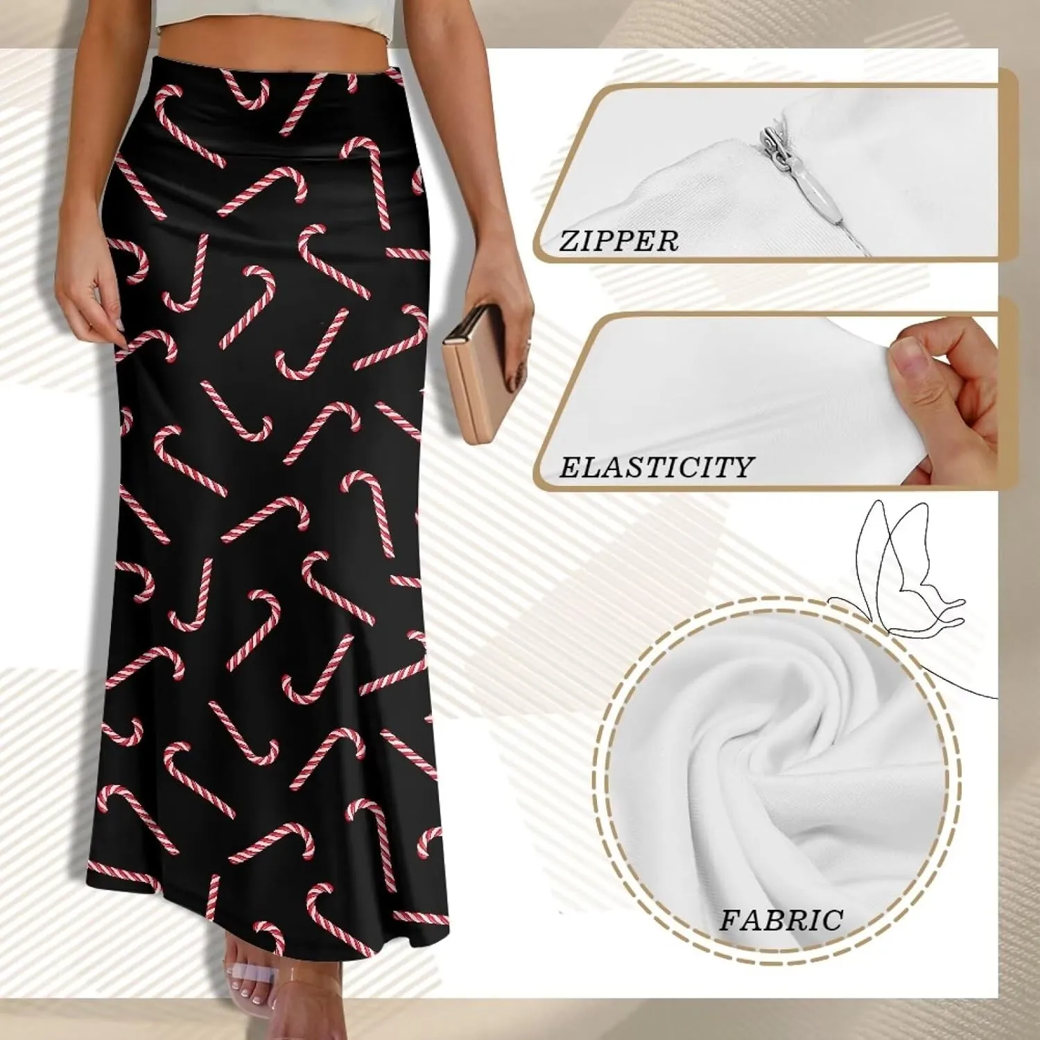 Long Skirts for Women High Waisted A-Line Stretchy Maxi Skirt Flared Casual Ruffle Hem Skirt Party Wedding Skirts