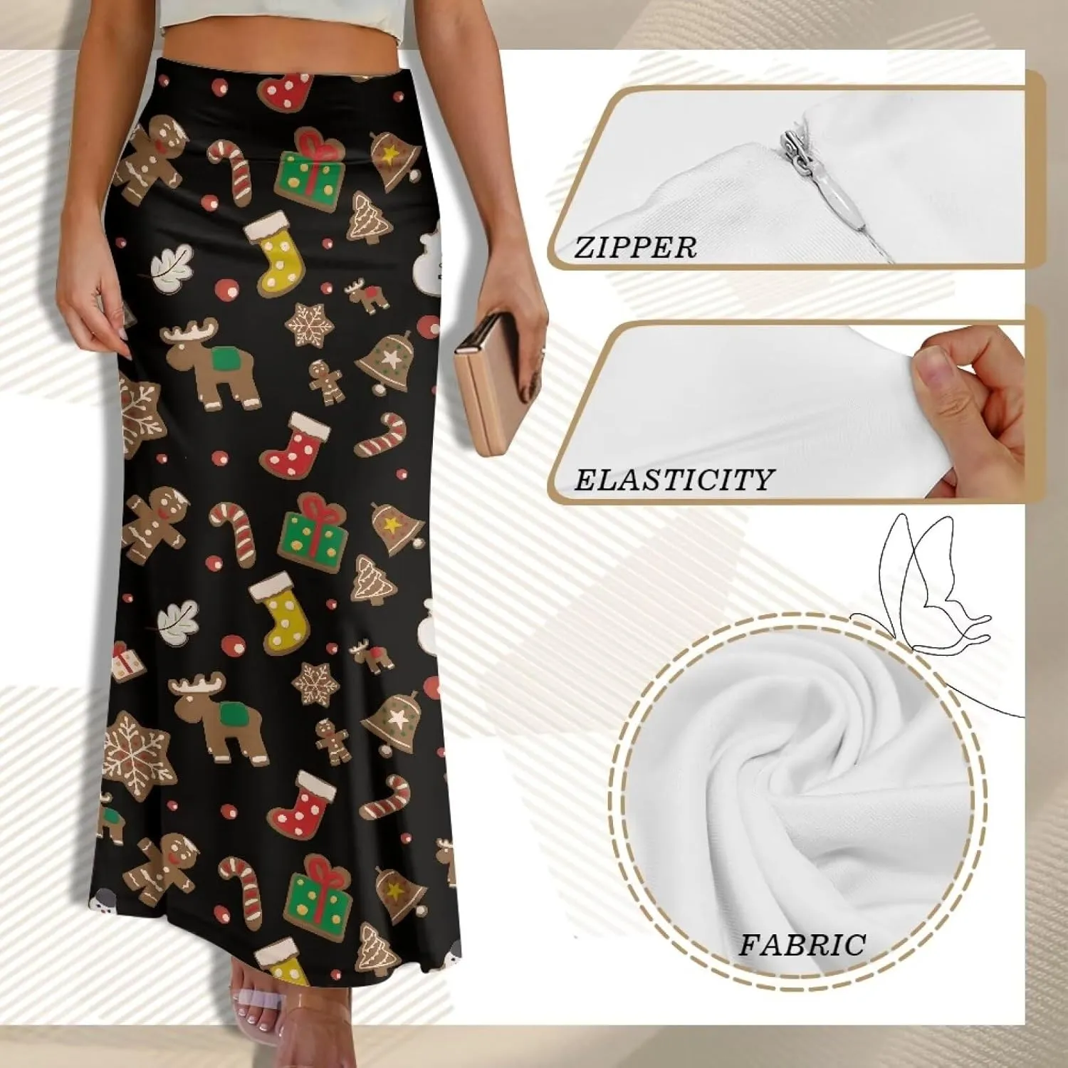 Long Skirts for Women High Waisted A-Line Stretchy Maxi Skirt Flared Casual Ruffle Hem Skirt Party Wedding Skirts