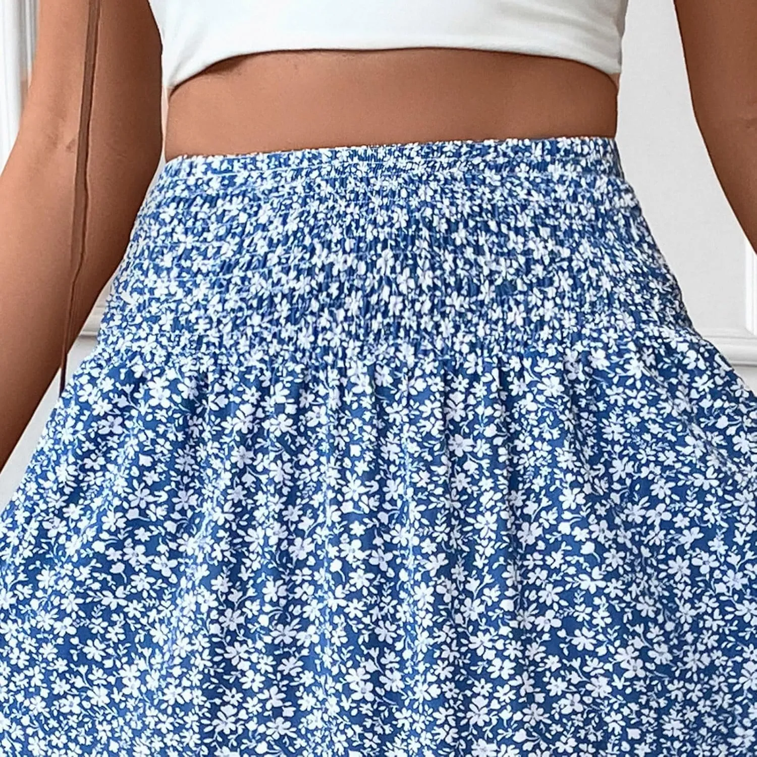 Maxi Skirts for Women,Flowy Long Skirts 2025 Trendy Pleated High Waisted Womens Boho Maxi Skirt with Pockets