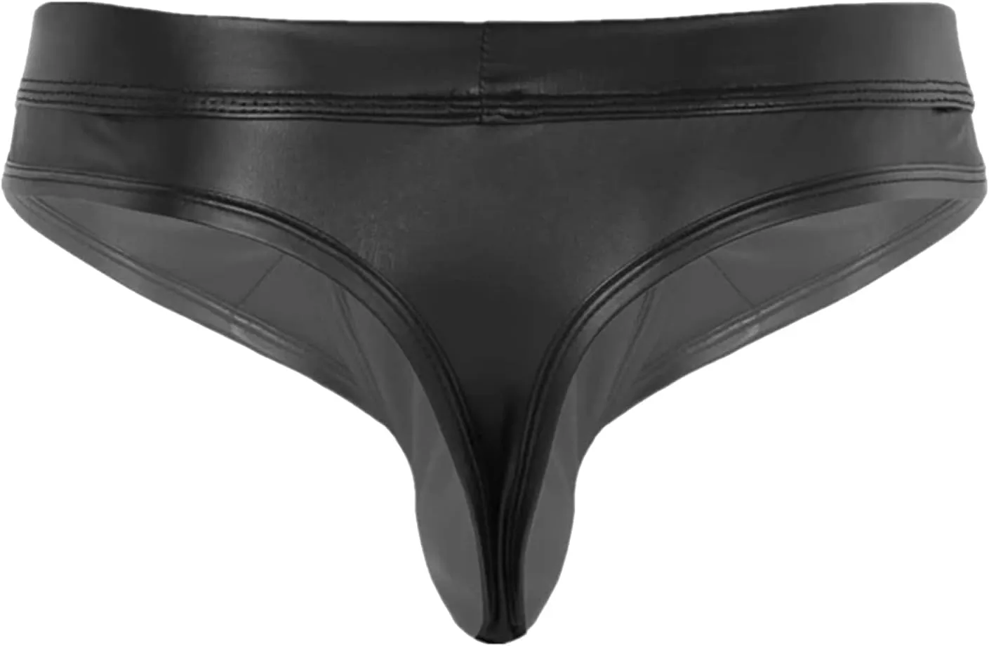 Mens Lingerie Sexy Underwear For Straight Men Brief Casual Solid Color Soft Leather Taste Underwear Underpants Nightgown