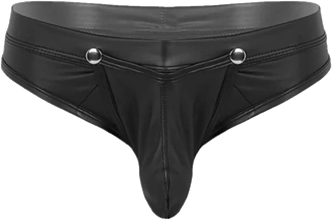 Mens Lingerie Sexy Underwear For Straight Men Brief Casual Solid Color Soft Leather Taste Underwear Underpants Nightgown
