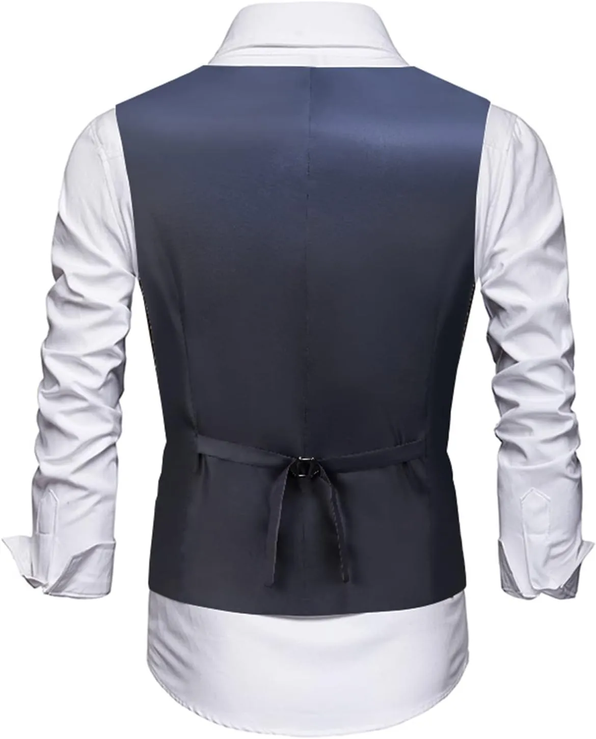 Men's Suits Vest V-Neck Sleeveless Slim Fit Jacket Groomman Casual Suit Vests for Wedding Formal Party Tuxedo for Men