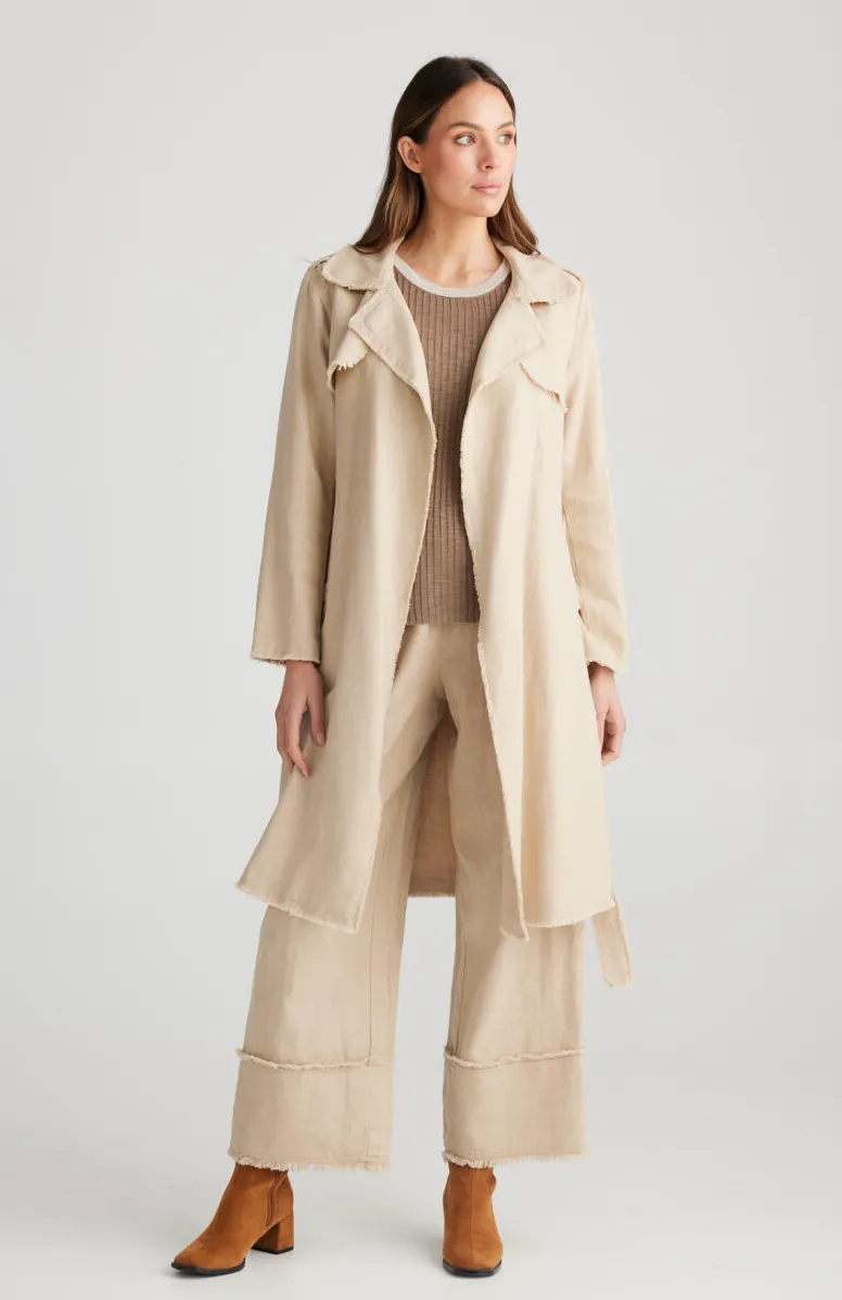 Mia Trench Coat - Natural