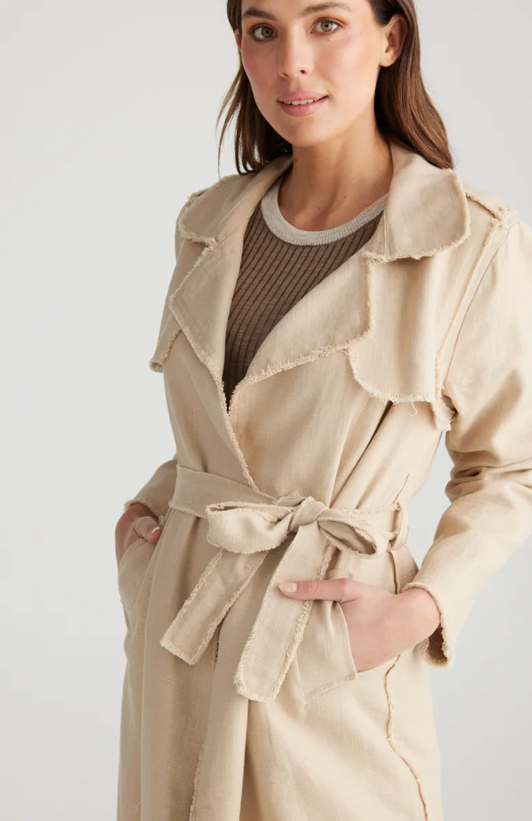 Mia Trench Coat - Natural