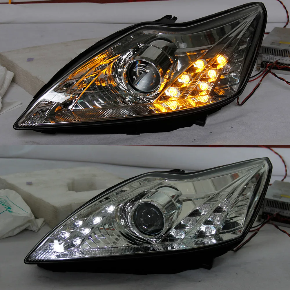 Modified Headlight for Ford Focus 2008-2010 Upgrade to the Latest Style LED Head lamps