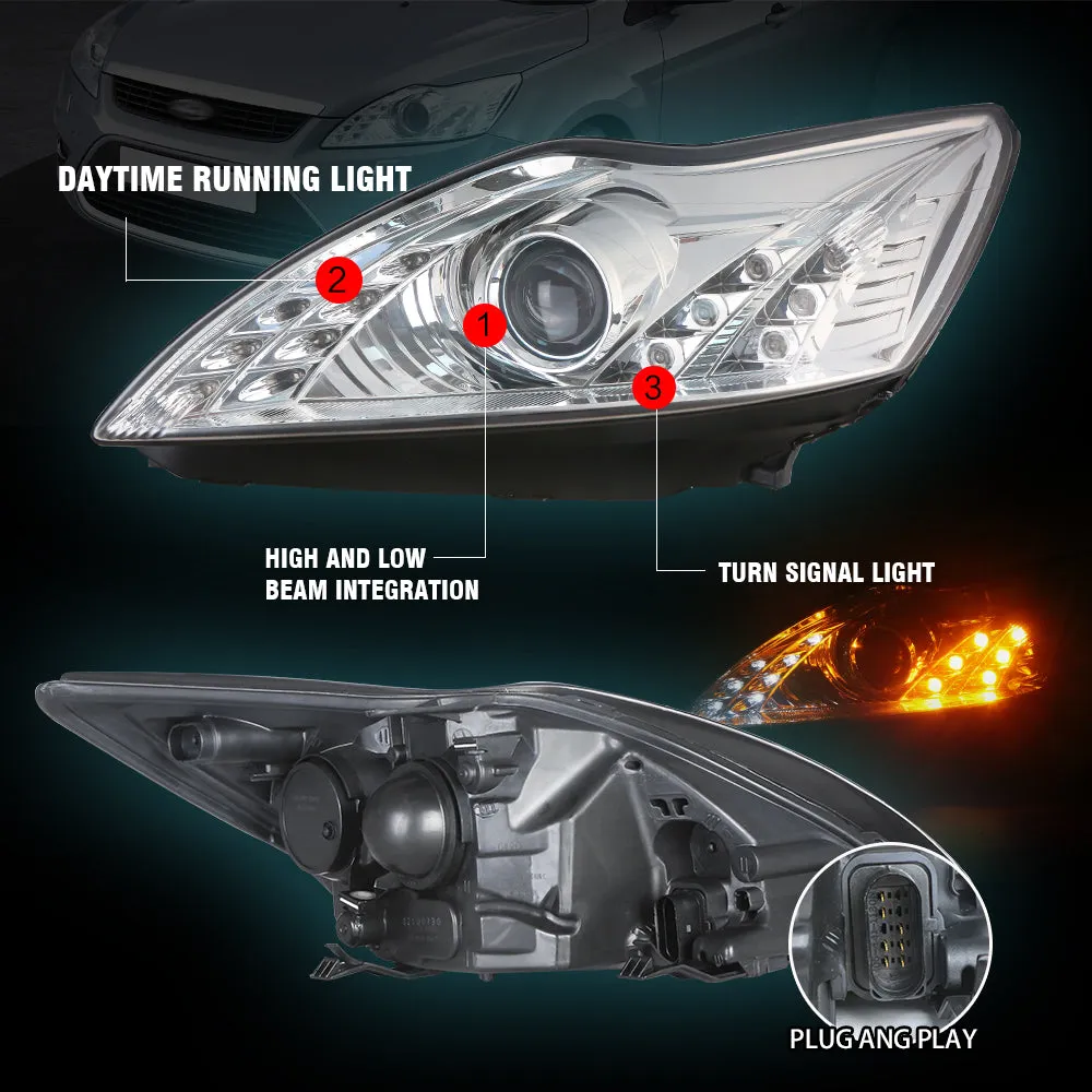 Modified Headlight for Ford Focus 2008-2010 Upgrade to the Latest Style LED Head lamps
