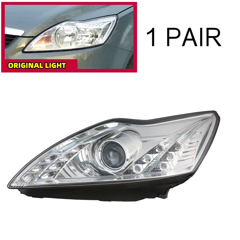 Modified Headlight for Ford Focus 2008-2010 Upgrade to the Latest Style LED Head lamps