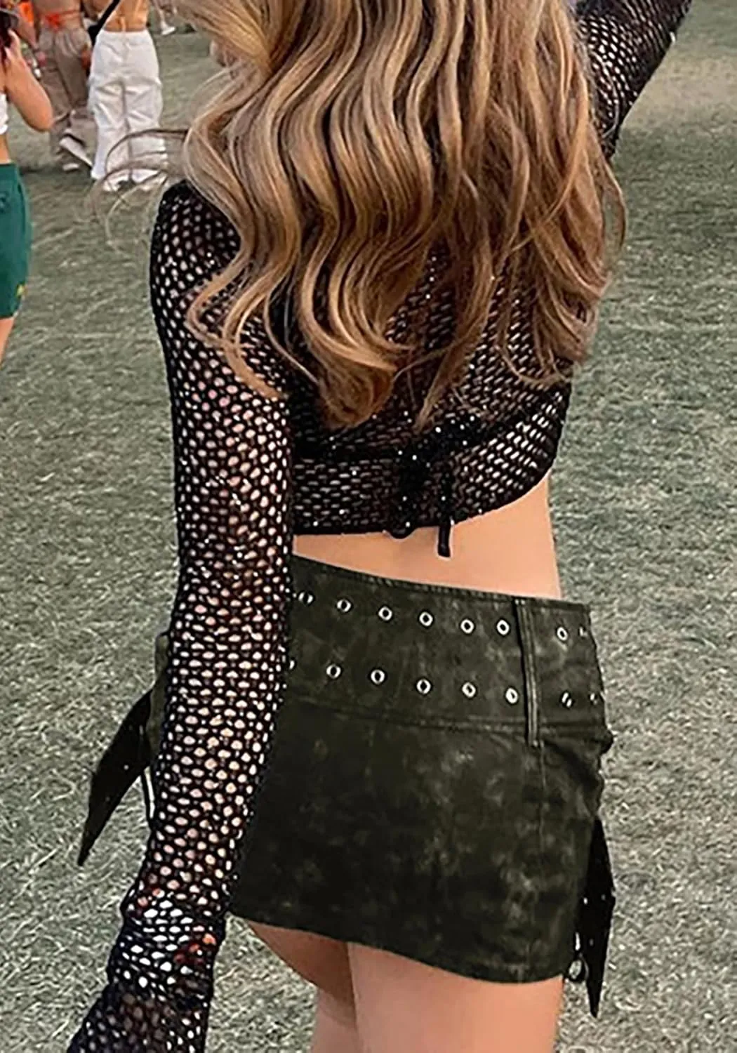 Molisry Women Cargo Skirt Buckled Belt Low Waist Slim Fit Mini Skirt Sexy Cargo Jean Skirt Club Party