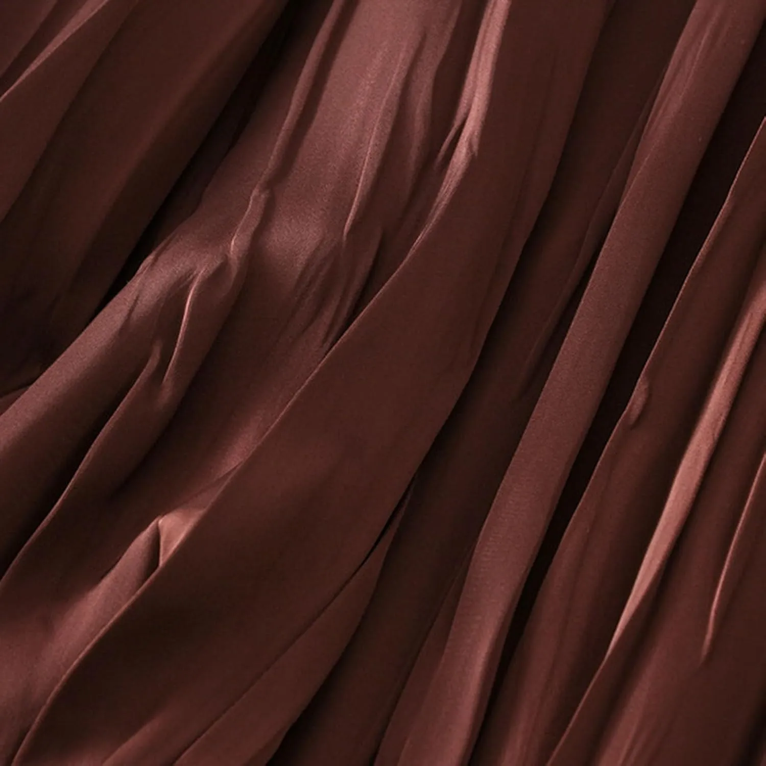 Pleated Midi Skirts for Women 2025 Summer Solid Color Flowy Swing A-Line Elastic Waisted Long Skirt