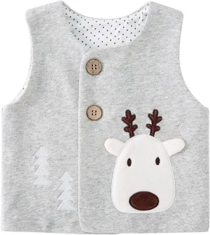 pureborn Baby Toddler Girls Boys Vest Soft Waistcoat Sleeveless Jacket Lightweight Vests 0-6 Years