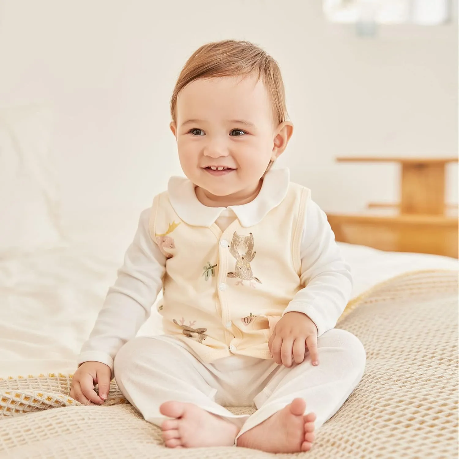 pureborn Baby Toddler Girls Boys Vest Soft Waistcoat Sleeveless Jacket Lightweight Vests 0-6 Years