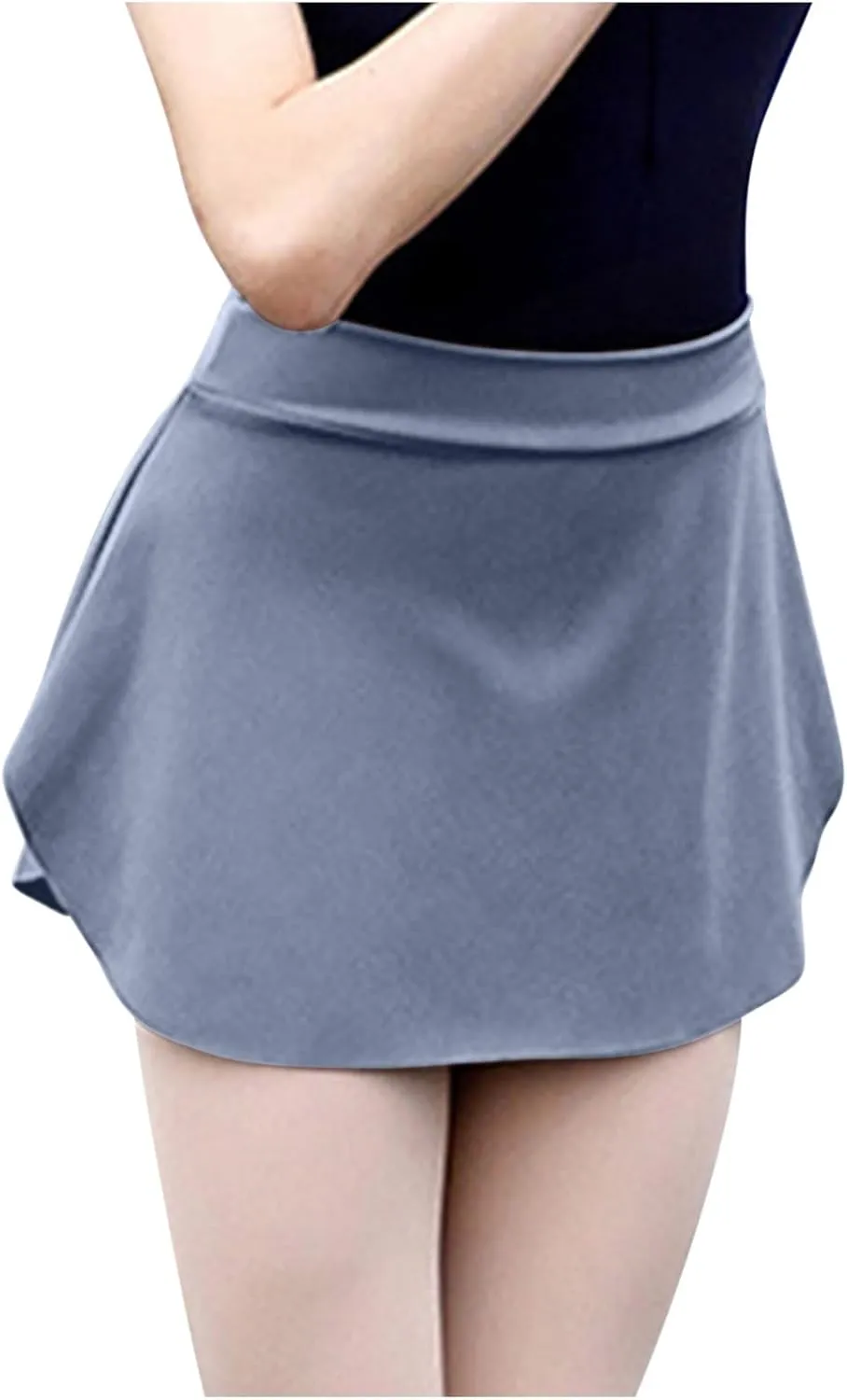 Skirts for Women Trendy High Waisted Smooth Dance Skirt Side Pleated Skirts Fashion Sports Tennis Skirts