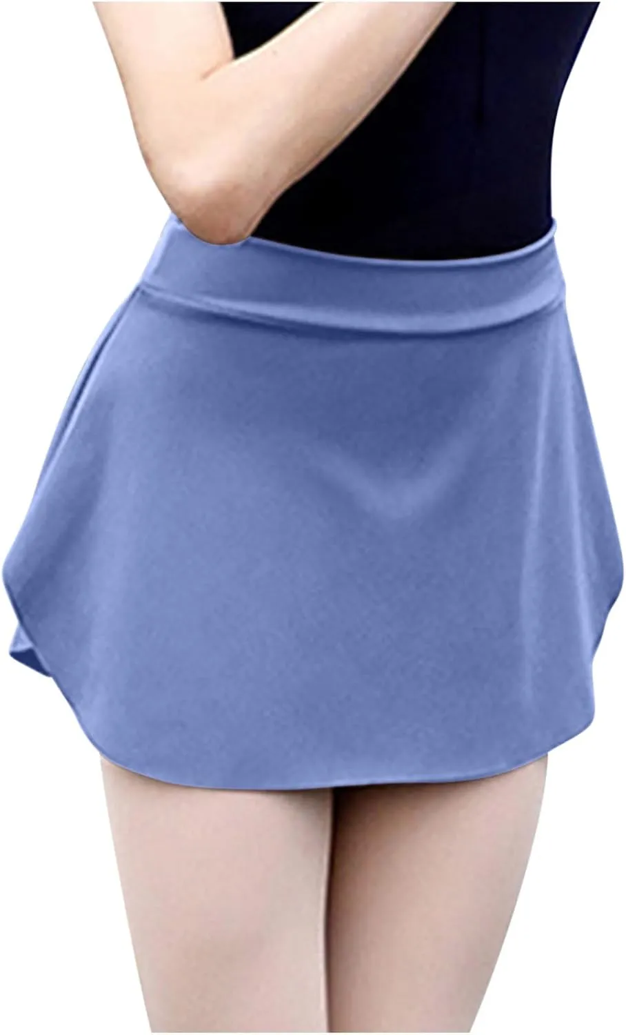 Skirts for Women Trendy High Waisted Smooth Dance Skirt Side Pleated Skirts Fashion Sports Tennis Skirts