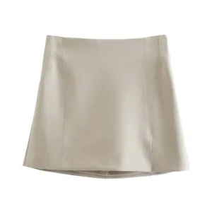 SLIT MINI SKIRT