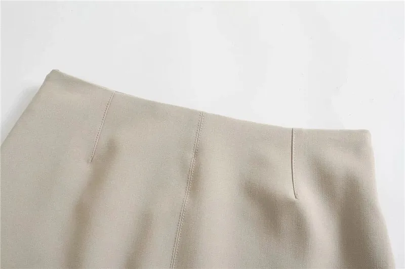 SLIT MINI SKIRT