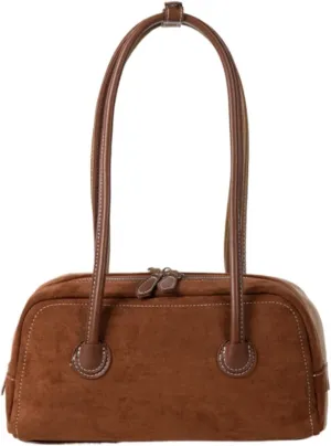 Suede Bag Brown Suede Slouchy Bag Work Hobo Handbags Fall Aesthetics Purse Designer Bag