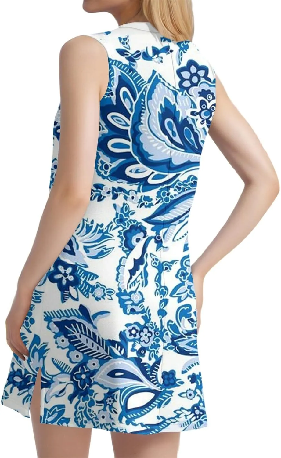 Summer Dresses for Women 2025 Loose Casual Tank Dress Beach Sundresses Sleeveless Floral T Shirt Dresses with Split