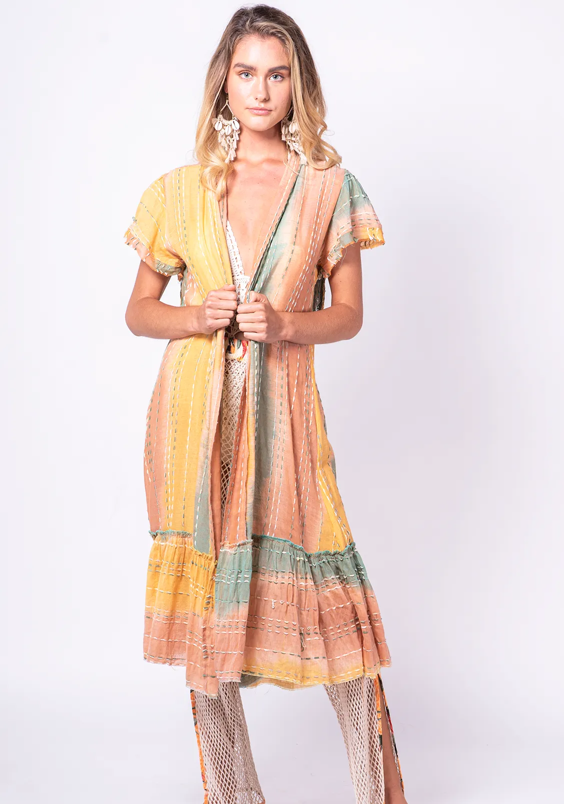 Sunrise Tie Dye Kimono