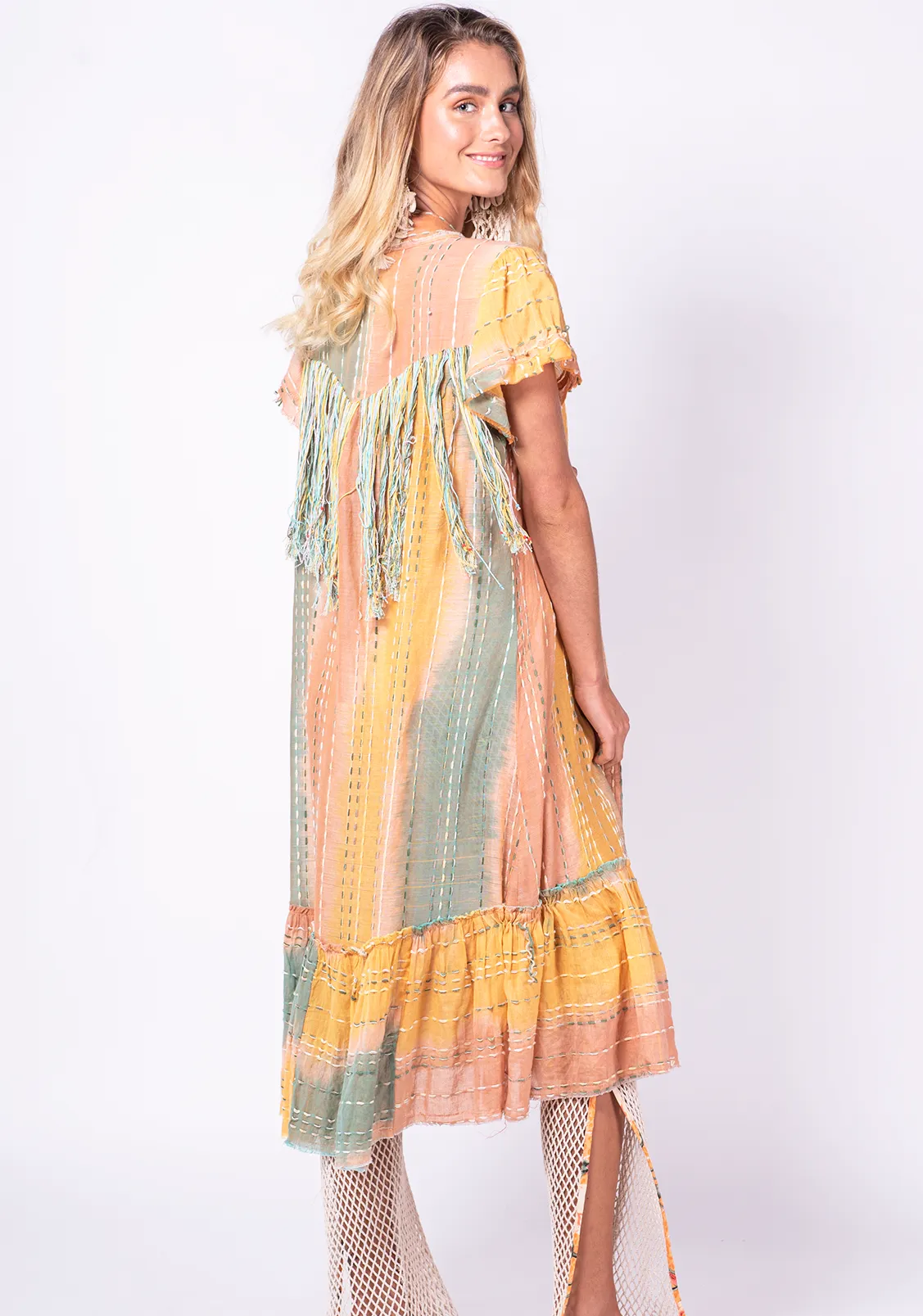 Sunrise Tie Dye Kimono
