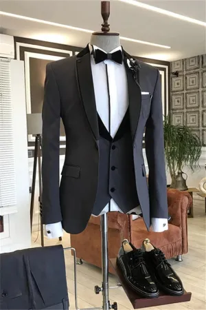Suzhoufashion Febe Red Three Pieces Best Fitted Prom Suits For Men