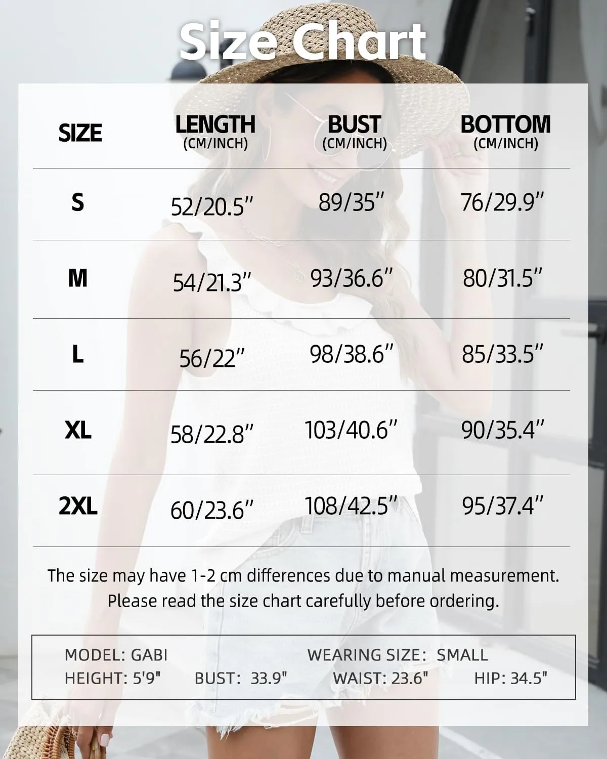 Tanou Women's Ruffled Neckline Sweater Vests Hollow Out Crochet Sleeveless Casual Knit Tank Tops