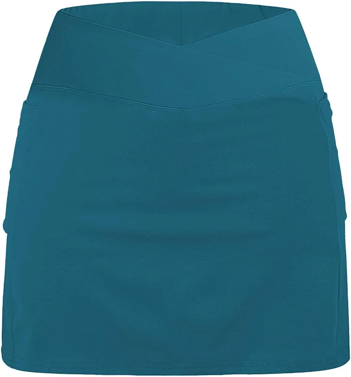 Tennis Skirt for Women with Pockets Shorts Crossover High Waisted Athletic Golf Skorts Running Workout Skirts 2 in 1