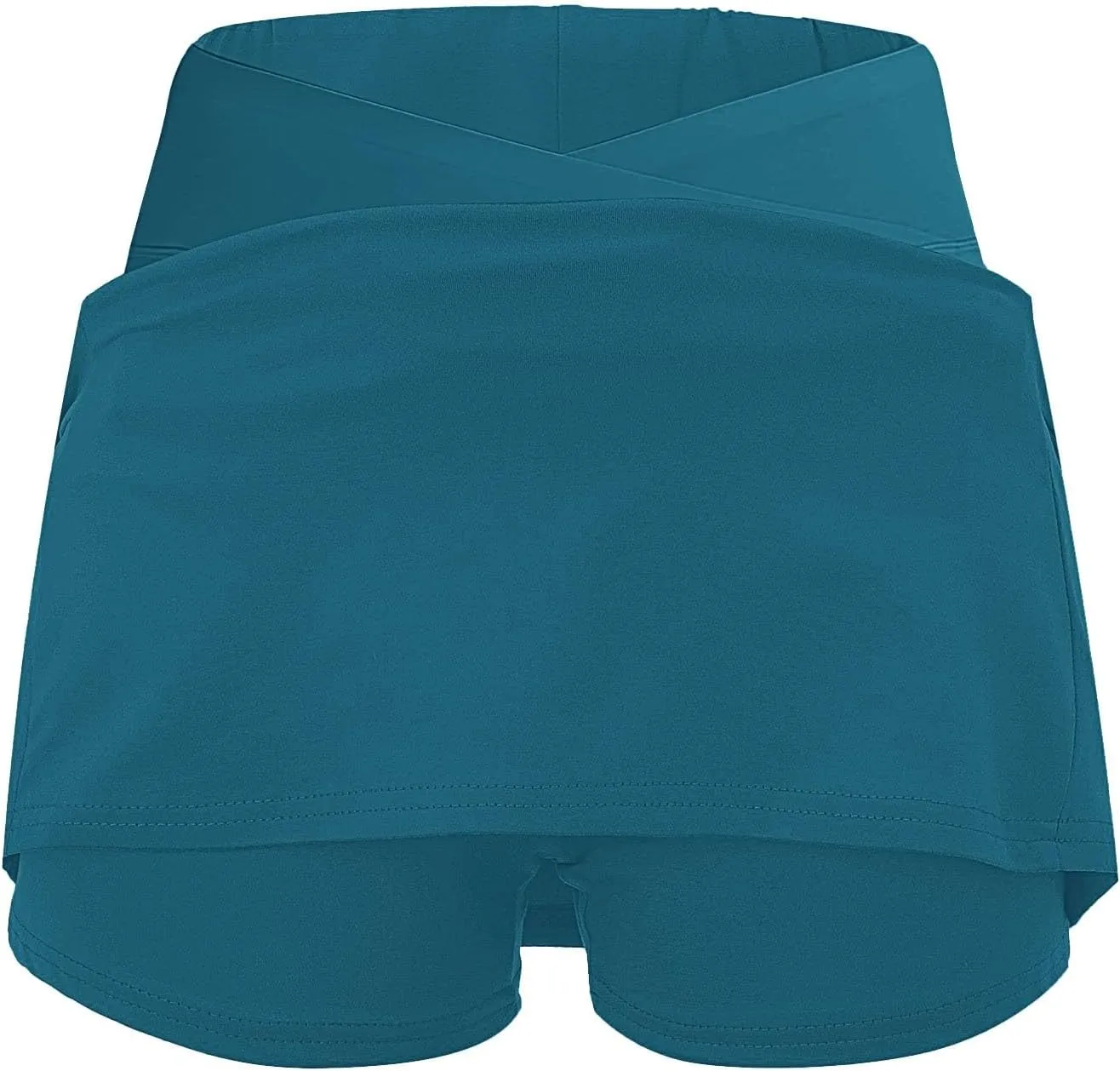 Tennis Skirt for Women with Pockets Shorts Crossover High Waisted Athletic Golf Skorts Running Workout Skirts 2 in 1