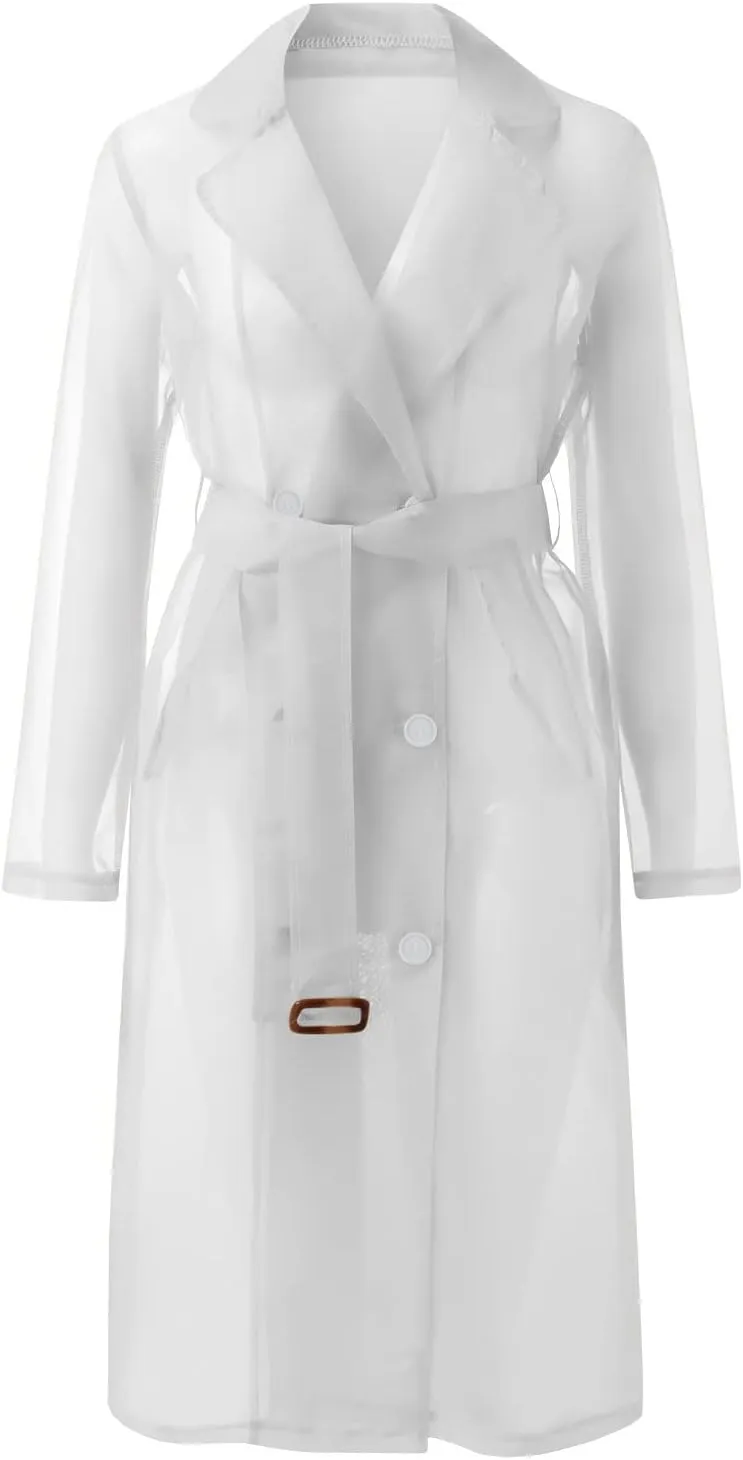 Trench Coats for Women Daily Sun Clothing Sheer Mesh Jackets Notch Lapel Double Breasted Womens Fitted Vests