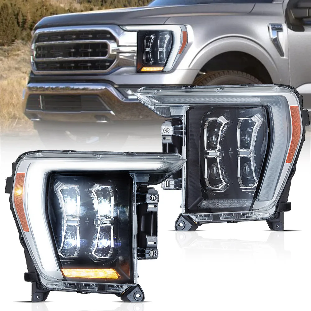 VLAND LED Head Lights For Ford F150 14th Gen Pickup Trucks 2021-2023 (Ford F-Series 2021–present)