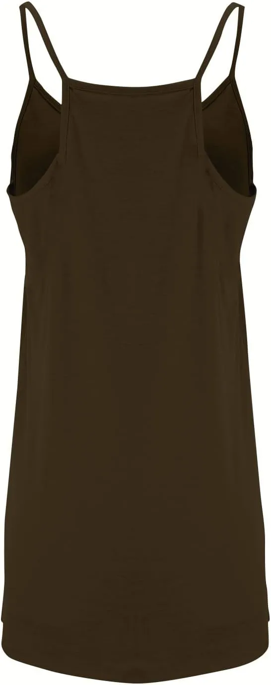 Women Summer Casual Swing T Shirt Dresses Beach Cover up Plain Tank Dress with Pockets
