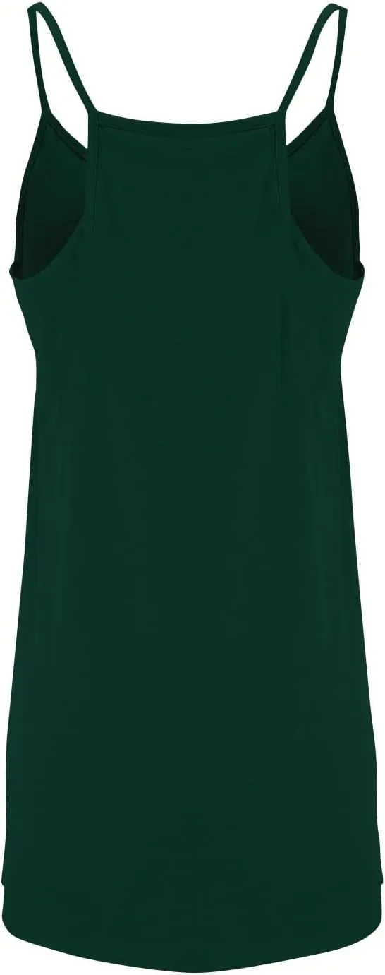 Women Summer Casual Swing T Shirt Dresses Beach Cover up Plain Tank Dress with Pockets