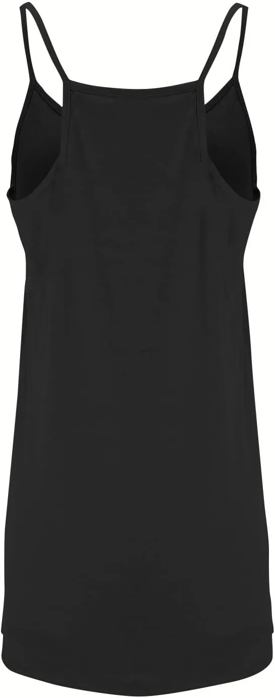 Women Summer Casual Swing T Shirt Dresses Beach Cover up Plain Tank Dress with Pockets