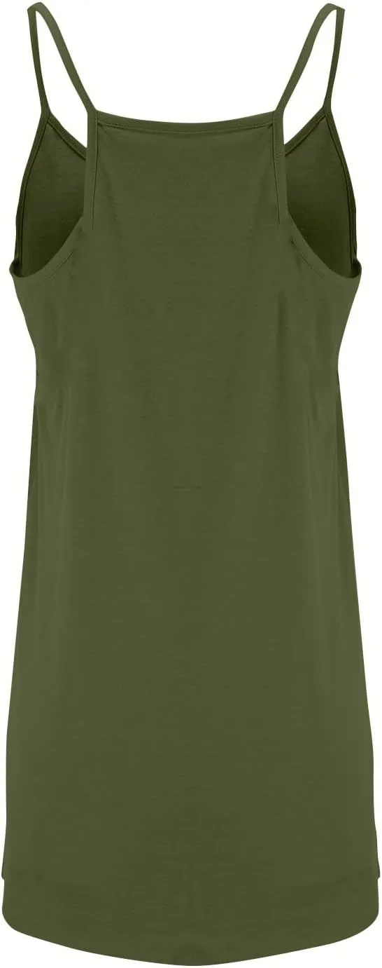 Women Summer Casual Swing T Shirt Dresses Beach Cover up Plain Tank Dress with Pockets