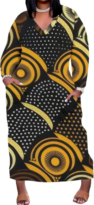 Womens African Dresses Sexy Casual T Shirt Dresses Oversized Baggy Summer Sundress