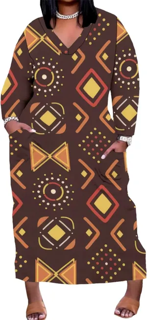 Womens African Dresses Sexy Casual T Shirt Dresses Oversized Baggy Summer Sundress