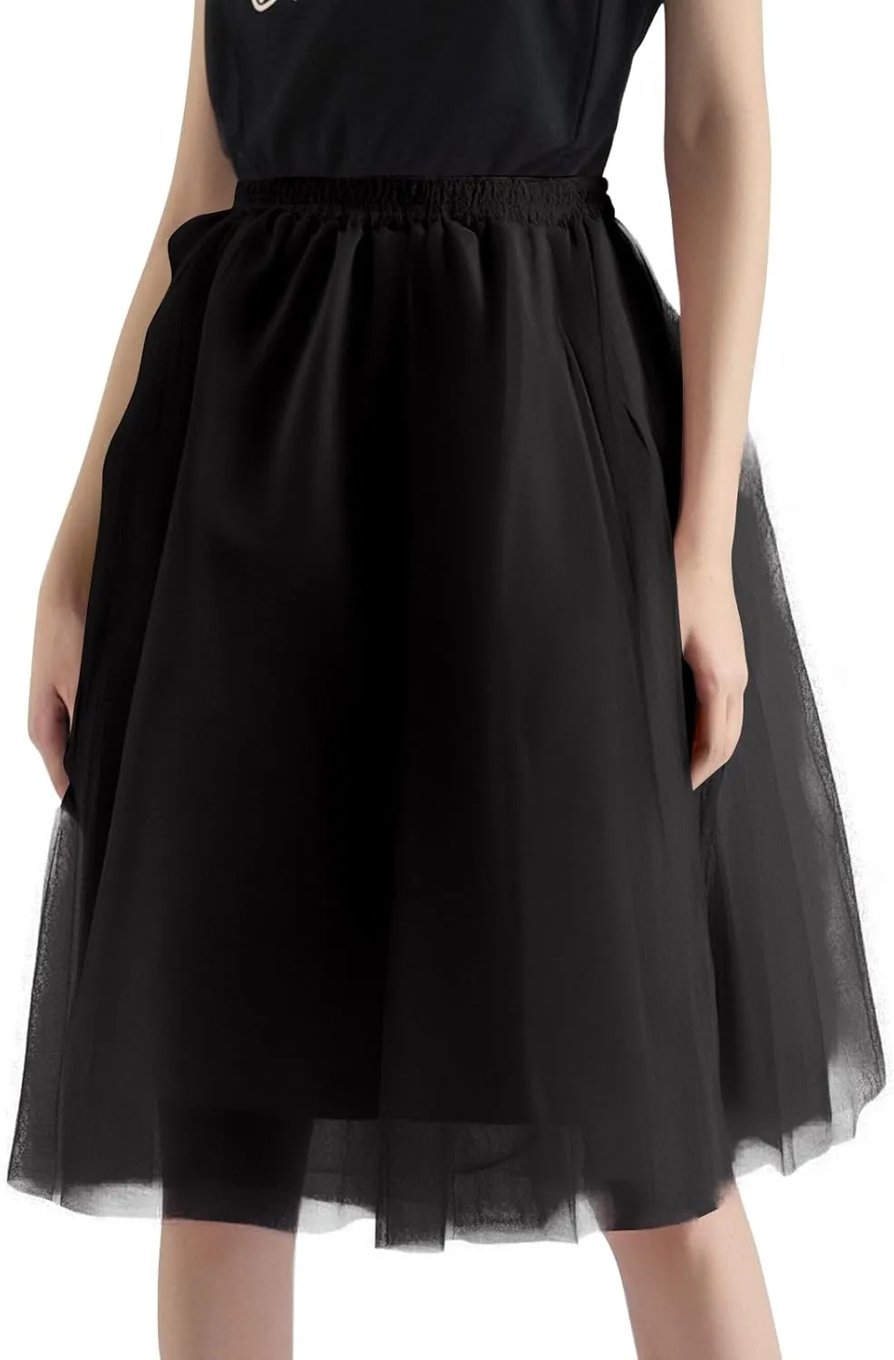 Women's Beach Vacation Clothes Summer Casual Loose Trendy Elastic High Waist Solid Color Party Dance Skirts, S-2XL