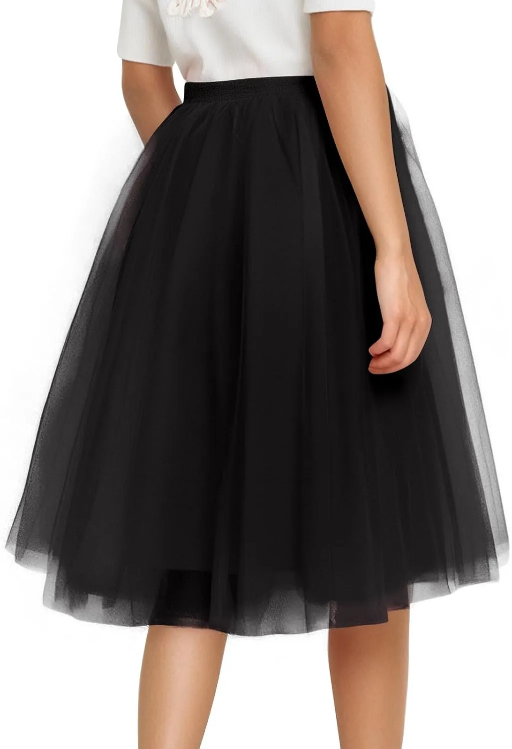 Women's Beach Vacation Clothes Summer Casual Loose Trendy Elastic High Waist Solid Color Party Dance Skirts, S-2XL