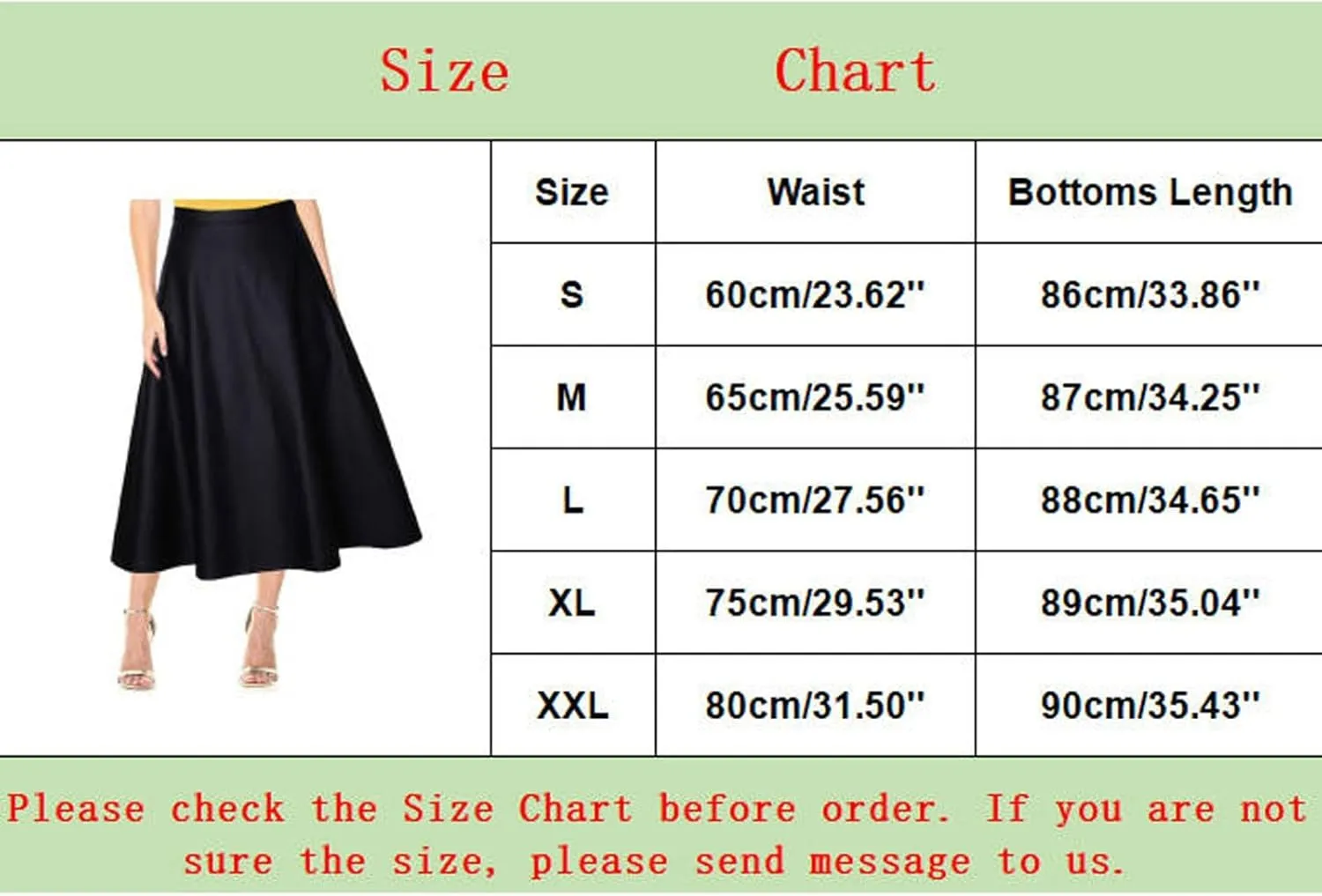 Women's Black High Waist Pu Leather in The Long A Line Skirt Black High Waist Midi Skirt Pleated Loose Plus Size Skirt